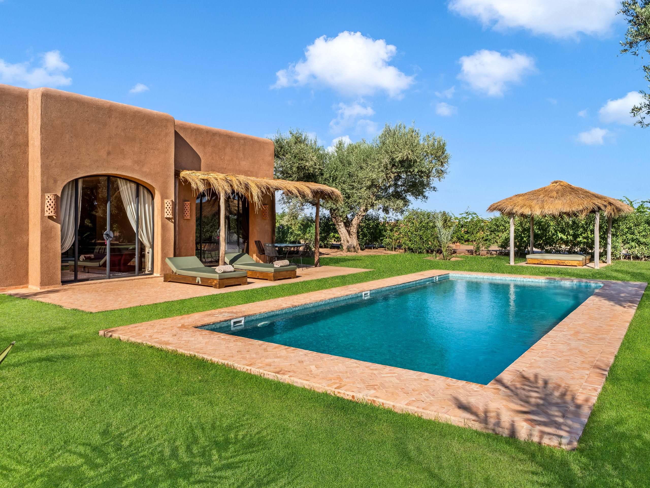 Lodge deux chambres et sa piscine
