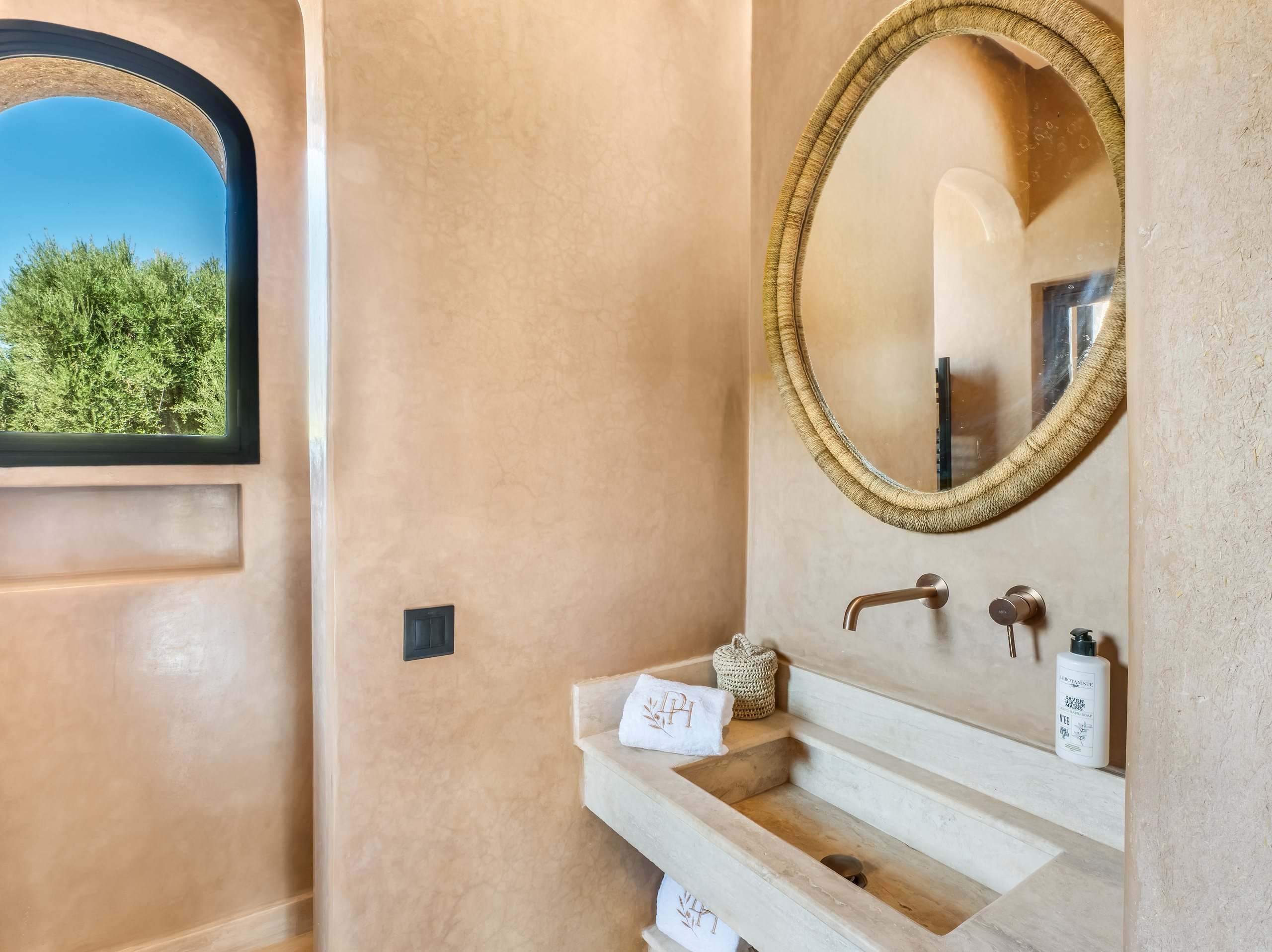 Salle de douche en tadelakt